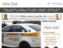 Tablet Screenshot of lavoixdusud.com
